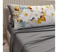 PETTI Artigiani Italiani - Lenzuola in Cotone con Federe in Stampa Digitale, Una Piazza e Mezza Francese, Completo Lenzuolo Sopra e Sotto con Angoli, Ceramic 01 Grigio Scuro, 100% Made in Italy