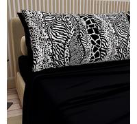 PETTI Artigiani Italiani – Lenzuola cotone 1 piazza e mezza con federe stampa digitale – Nero