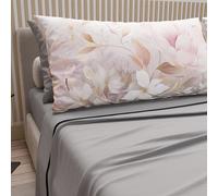 PETTI Artigiani Italiani - Lenzuola in Cotone con Federe in Stampa Digitale, Una Piazza e Mezza Francese, Completo Lenzuolo Sopra e Sotto con Angoli, Tokyo Grigio Chiaro, 100% Made in Italy