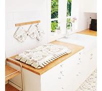 PETTI Artigiani Italiani - Presine, Presine Cucina, Set di Due Presine Cucina, 2pz Presine Cucina in Cotone Cuori Beige 100% Made in Italy