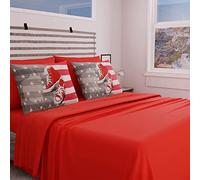 PETTI Artigiani Italiani - Set Completo Letto, Lenzuola Una Piazza e Mezza, Lenzuola Scarpe 1, Completo Letto Matrimoniale, Stampa solo su Federe 100% Made in Italy
