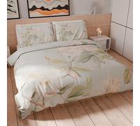 PETTI Artigiani Italiani - Set Copripiumino Matrimoniale 230x220 cm (2 Federe 75x50 cm Incluse), Parure Copripiumino Microfibra con Stampa Digitale Floreale 25 172 - Made in Italy