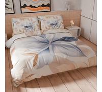 PETTI Artigiani Italiani - Set Copripiumino Matrimoniale 240x220 cm (2 Federe 63x63 cm Incluse), Parure Copripiumino Microfibra con Stampa Digitale Floreale 25 164 - Made in Italy