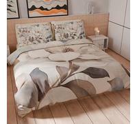 PETTI Artigiani Italiani - Set Copripiumino Matrimoniale Maxi 260x220 cm (2 Federe 75x50 cm Incluse), Parure Copripiumino Microfibra con Stampa Digitale Floreale 25 16 - Made in Italy