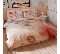 PETTI Artigiani Italiani - Set Copripiumino Matrimoniale Maxi 260x240 cm (2 Federe 50x80 cm Incluse), Parure Copripiumino Microfibra con Stampa Digitale Floreale 25 1 - Made in Italy