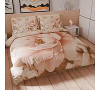 PETTI Artigiani Italiani - Set Copripiumino Matrimoniale Maxi 260x240 cm (2 Federe 63x63 cm Incluse), Parure Copripiumino Microfibra con Stampa Digitale Floreale 25 26 - Made in Italy