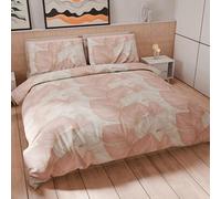 PETTI Artigiani Italiani - Set Copripiumino Una piazza e mezza 200x200 cm (1 Federa 50x80 cm Inclusa), Parure Copripiumino Morbida Microfibra con Stampa Digitale - Made in Italy - Tropical Cipria O