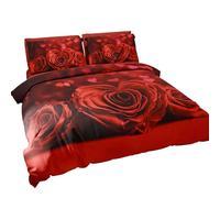 PETTI Artigiani Italiani - Set Copripiumino Una piazza e mezza 200x200 cm (2 Federe 63x63 cm Incluse), Parure Copripiumino Microfibra con Stampa Digitale Passion - Made in Italy