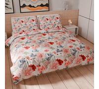 PETTI Artigiani Italiani - Set Copripiumino Una Piazza e Mezza 200x200 cm (2 Federe 75x50 cm Incluse), Parure Copripiumino Microfibra con Stampa Digitale Floreale 19 00 - Made in Italy