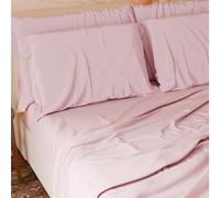 PETTI Artigiani Italiani - Set Lenzuola Matrimoniali 4 Pezzi, Morbide e Traspiranti, Completo Letto con Lenzuolo Sopra, Lenzuolo Sotto con Angoli Elasticizzati e 2 Federe Lenzuola Rosa