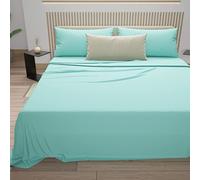 PETTI Artigiani Italiani - Set Lenzuola Matrimoniali 4 Pezzi, Morbide e Traspiranti, Completo Letto con Lenzuolo Sopra, Lenzuolo Sotto con Angoli Elasticizzati e 2 Federe Lenzuola Tiffany