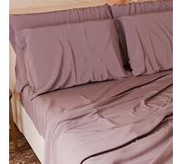 PETTI Artigiani Italiani - Set Lenzuola Cotone Piazza e Mezza Francese 4 Pezzi, Completo Letto con Lenzuolo Sopra, Lenzuolo Sotto con Angoli Elasticizzati e 2 Federe Lenzuola Cipria