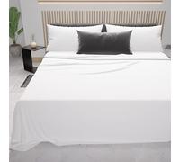 PETTI Artigiani Italiani - Set Lenzuola Singolo 3 Pezzi, Morbide e Traspiranti, Completo Letto con Lenzuolo Sopra, Lenzuolo Sotto con Angoli Elasticizzati e 1 Federa Lenzuola Bianco