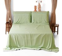 PETTI Artigiani Italiani - Set Lenzuola Singolo 3 Pezzi, Morbide e Traspiranti, Completo Letto con Lenzuolo Sopra, Lenzuolo Sotto con Angoli Elasticizzati e 1 Federa Lenzuola Salvia