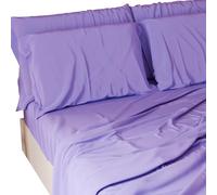 PETTI Artigiani Italiani - Set Lenzuola Singolo 3 Pezzi, Morbide e Traspiranti, Completo Letto con Lenzuolo Sopra, Lenzuolo Sotto con Angoli Elasticizzati e 1 Federa Lenzuola Lilla