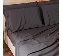PETTI Artigiani Italiani - Set Lenzuola Singolo 3 Pezzi, Morbide e Traspiranti, Completo Letto con Lenzuolo Sopra, Lenzuolo Sotto con Angoli Elasticizzati e 1 Federa Lenzuola Grigio