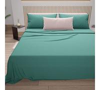 PETTI Artigiani Italiani - Set Lenzuola Singolo 3 Pezzi, Morbide e Traspiranti, Completo Letto con Lenzuolo Sopra, Lenzuolo Sotto con Angoli Elasticizzati e 1 Federa Lenzuola Ottanio