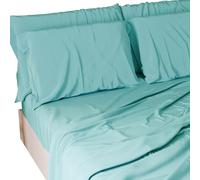 PETTI Artigiani Italiani - Set Lenzuola Matrimoniali 4 Pezzi, Morbide e Traspiranti, Completo Letto con Lenzuolo Sopra, Lenzuolo Sotto con Angoli Elasticizzati e 2 Federe Lenzuola Tiffany