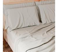 PETTI Artigiani Italiani - Set Lenzuola Piazza e Mezza Francese 4 Pezzi, Morbide e Traspiranti, Completo Letto con Lenzuolo Sopra, Lenzuolo Sotto con Angoli Elasticizzati e 2 Federe Lenzuola Grigio