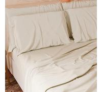 PETTI Artigiani Italiani - Set Lenzuola Singolo 3 Pezzi, Morbide e Traspiranti, Completo Letto con Lenzuolo Sopra, Lenzuolo Sotto con Angoli Elasticizzati e 1 Federa Lenzuola Panna