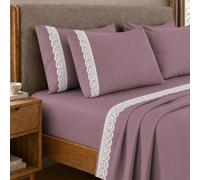 PETTI Artigiani Italiani - Set Lenzuola una Piazza e Mezza Percalle Cotone con Pizzo San Gallo Cipolla, Completo Letto 3 Pezzi, 100% Made in Italy