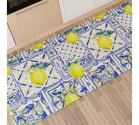 PETTI Artigiani Italiani - Tappeto Cucina Passatoia Cucina Antiscivolo e Lavabile 52x340 cm Disegno Vietri 01 100% Made in Italy