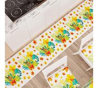 PETTI Artigiani Italiani - Tappeto Cucina Passatoia Cucina Antiscivolo e Lavabile 52x380 cm Disegno Tropical 03 100% Made in Italy