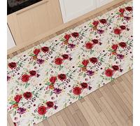 PETTI Artigiani Italiani - Tappeto Cucina Passatoia Cucina Antiscivolo e Lavabile 52x480 cm Disegno Floreale 07 100% Made in Italy