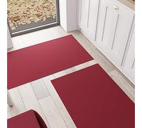 PETTI Artigiani Italiani - Tappeto Cucina, Passatoia Cucina, Tappeto Cucina Lavabile Antiscivolo, Tappeto Runner Cucina, Tappeto Tinta Unita 52x100 cm Bordeaux, 100% Made in Italy