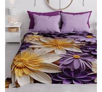 PETTI Artigiani Italiani - Copriletto Singolo Primavera Estate, Coperta Leggera Singola, Lenzuola Copriletto, Floreale 05-4 100% Made in Italy