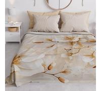 PETTI Artigiani Italiani - Copriletto Singolo Primavera Estate, Coperta Leggera Singola, Lenzuola Copriletto, Floreale 12 100% Made in Italy