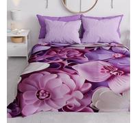 PETTI Artigiani Italiani - Copriletto Singolo Primavera Estate, Coperta Leggera Singola, Lenzuola Copriletto, Floreale 05-23 100% Made in Italy