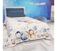 PETTI Artigiani Italiani - Telo Arredo Copridivano Copritutto in Microfibra 220x270 cm, Fantasia Kids 02 | Multiuso per Divani, Copriletto e Copritavolo | Telo Protettivo Lavabile