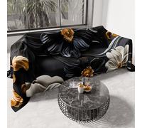 PETTI Artigiani Italiani - Telo Arredo in Microfibra, Copritutto, Copridivano 180x270 cm, Fantasia Floreale 05 6 | Telo Protettivo Lavabile, Copriletto e Copritavolo Multiuso per Divani