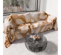 PETTI Artigiani Italiani - Telo Arredo in Microfibra, Copritutto, Copridivano 220x270 cm, Fantasia Floreale 06 13 | Telo Protettivo Lavabile, Copriletto e Copritavolo Multiuso per Divani