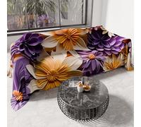 PETTI Artigiani Italiani - Copriletto Una Piazza e Mezza Primavera Estate, Coperta Leggera Una Piazza e Mezza, Lenzuola Copriletto, Floreale 05-4 100% Made in Italy