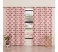 PETTI Artigiani Italiani - Tende a Pannelli per Interno con Anelli 2 Pezzi 140x280cm, Tenda Camera da Letto e Soggiorno Oscuranti Isolanti e Moderne, Fiocco Rosa, 100% Made in Italy