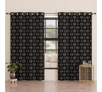 PETTI Artigiani Italiani - Tende a Pannelli per Interno con Anelli 2 Pezzi 140x280cm, Tenda Camera da Letto e Soggiorno Oscuranti Isolanti e Moderne, Fiocco Diamanti, 100% Made in Italy