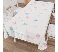 PETTI Artigiani Italiani - Tovaglia Antimacchia Rettangolare per Feste e Baby Shower Copritavolo Cucina Disegno Party 05 X12 Posti (140x240 cm) 100% Made in Italy
