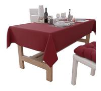 PETTI Artigiani Italiani - Tovaglia da Tavola Rettangolare, Tovaglia Elegante, Tovaglia Tinta Unita in Cotone, Copritavolo Cucina, Tovaglia Bordeaux X24 Posti (140x450 cm), 100% Made in Italy