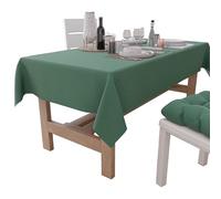 PETTI Artigiani Italiani - Tovaglia da Tavola Rettangolare, Tovaglia Elegante, Tovaglia Tinta Unita in Cotone, Copritavolo Cucina, Tovaglia Verde X6 Posti (140x180 cm), 100% Made in Italy