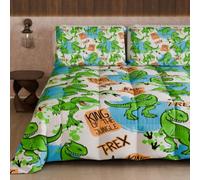 PETTI Artigiani Italiani Trapunta Invernale Una Piazza e Mezza 220 × 260 cm | T-Rex, Microfibra Double Face con Stampa Digitale, 300 g/m², Made in Italy