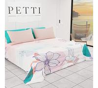 PETTI Artigiani Italiani - Trapuntino Copriletto Primaverile Estivo Una Piazza e Mezza Disegno Aesthetics 02 100% Microfibra Anallergica 100% Made in Italy