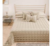 PETTI Artigiani Italiani - Trapuntino Singolo in Morbido e Caldo Velluto, Trapunta Primaverile Autunnale, Copriletto Singolo, Panna, 100% Made in Italy