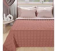 PETTI Artigiani Italiani - Trapuntino Una Piazza e Mezza, Copriletto Una Piazza e Mezza, Trapuntino Double Face, Trapunta Primaverile, Cipria, 100% Made in Italy