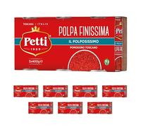 Petti il Pomodoro al Centro Polpa Finissima il Polposissimo - 8 Confezioni da 3 X 400 Gr