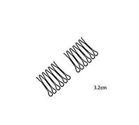 Pettinatrice per Capelli a Forma di, Capelli Ad Alta elasticità, per Acconciatura Pulita con Presa per Tutto il Tempo, Ideale per la Vita Quotidiana (Nero)