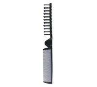 Pettine 2 pezzi due tipi di pettine for denti pettini pieghevoli donna uomo pettine tascabile pieghevole for strumento di styling da viaggio piccola spazzola for capelli portatile(Black)