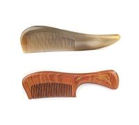 Pettine 2 pezzi for capelli a largo dente dente fine peluno pettinate for capelli, pettine for la cura della cura dei capelli, for capelli ricci, bagnati, asciutti e spessi Pettine Per Capelli