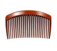 Pettine 2pcs Hair Side Combs Comb Straight Teeth Clip Plastic Bridal Wedding Veil Accessories(Dark Coffee)